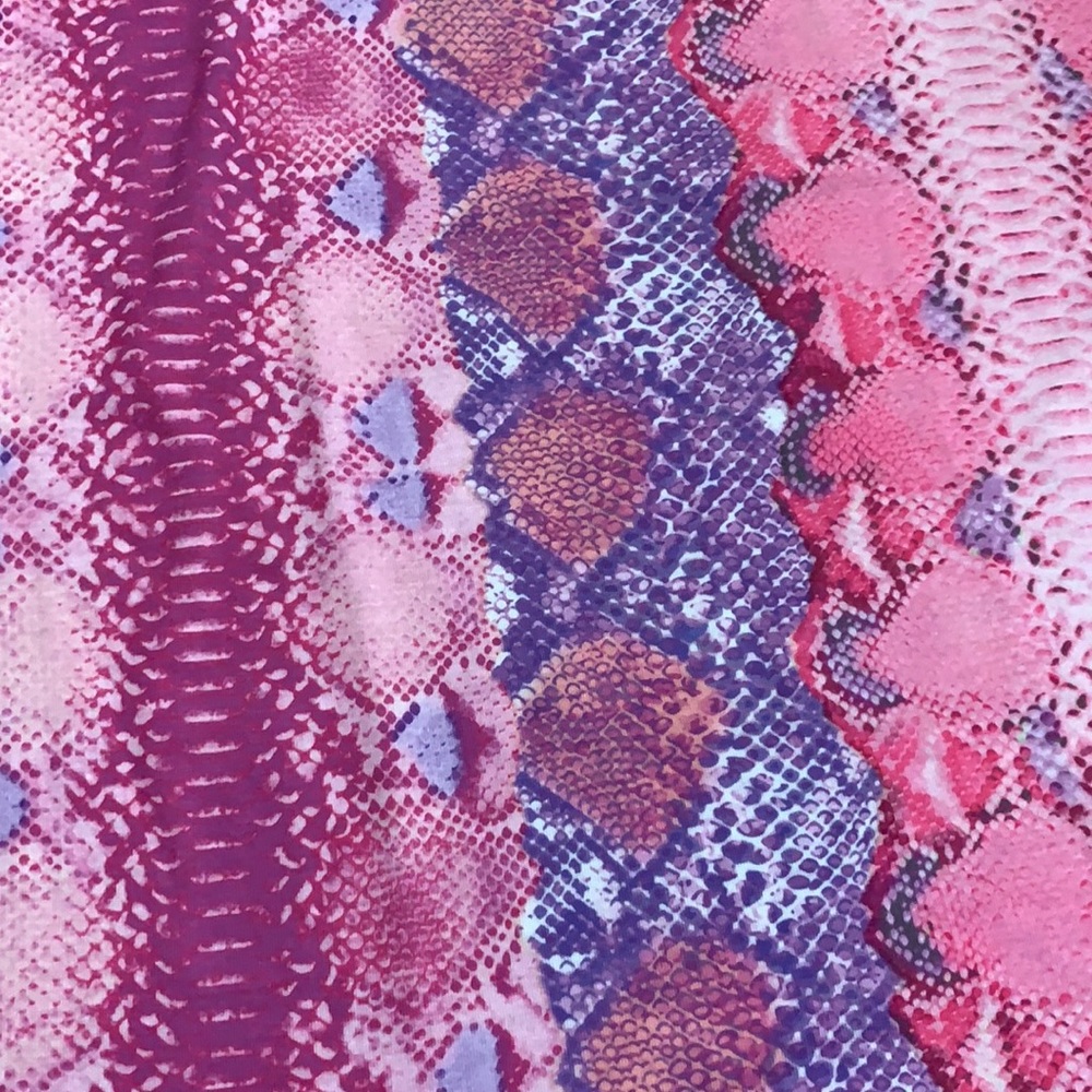 Boohoo pink snake print mini bodycon dress Size 8 - Picture 9 of 17